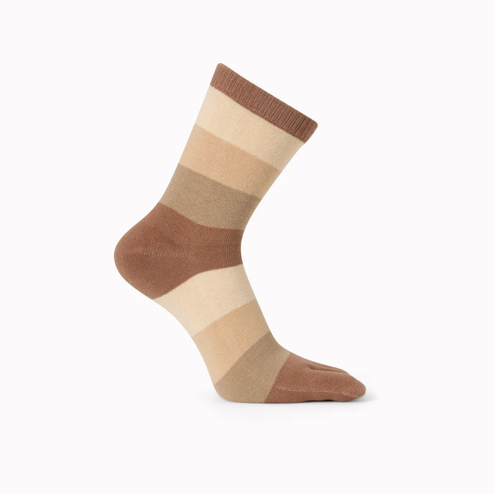 Tåsokker i bomuld - stribet