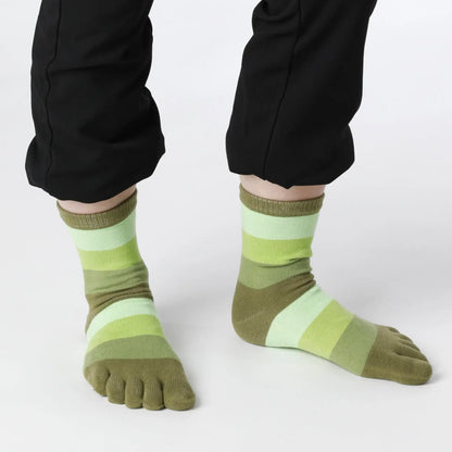 Tåsokker i bomuld - stribet