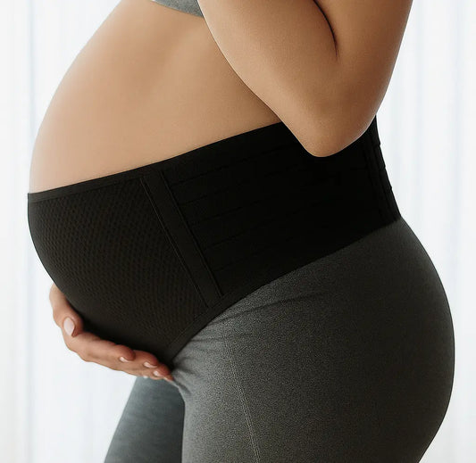 Gravidbælte med støtte til mave og ryg