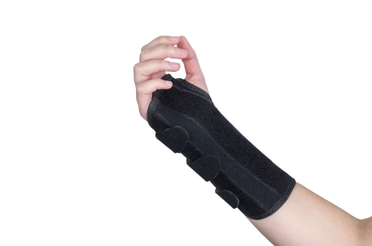 Justerbart håndledsstøtte med skinne