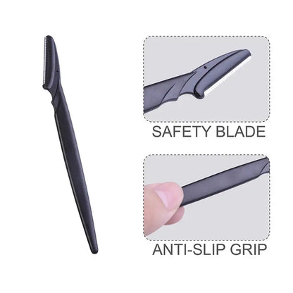 Øjenbrynskniv i rustfrit stål - 3-pak