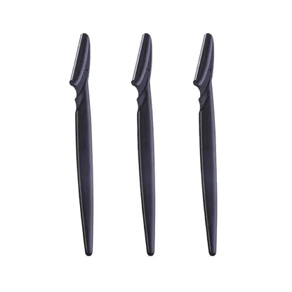 Øjenbrynskniv i rustfrit stål - 3-pak