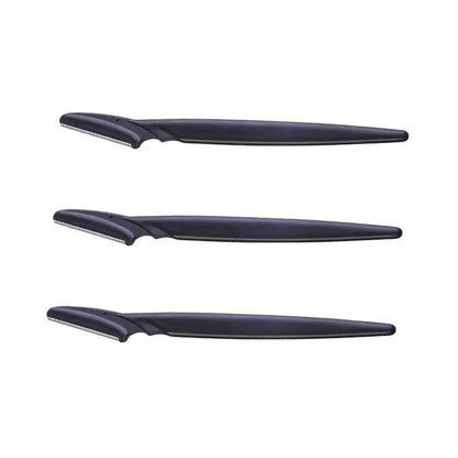 Øjenbrynskniv i rustfrit stål - 3-pak