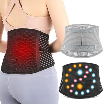 Magnetisk rygstøtte til lænden