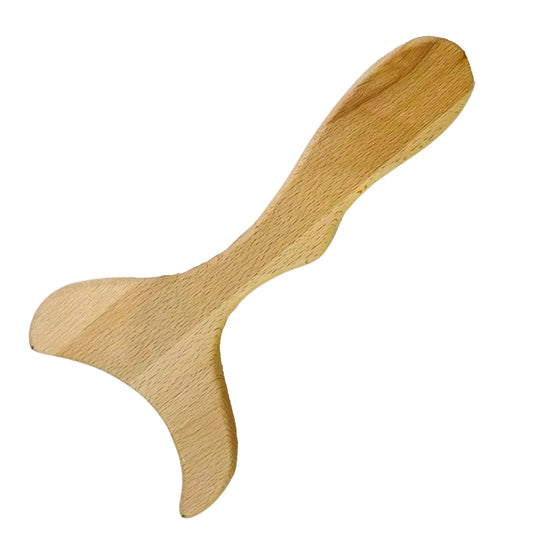 Massage- og Gua Sha-skraber i træ