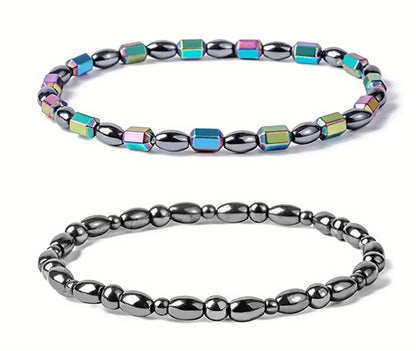 Magnetisk ankelkæde - blank hæmatit