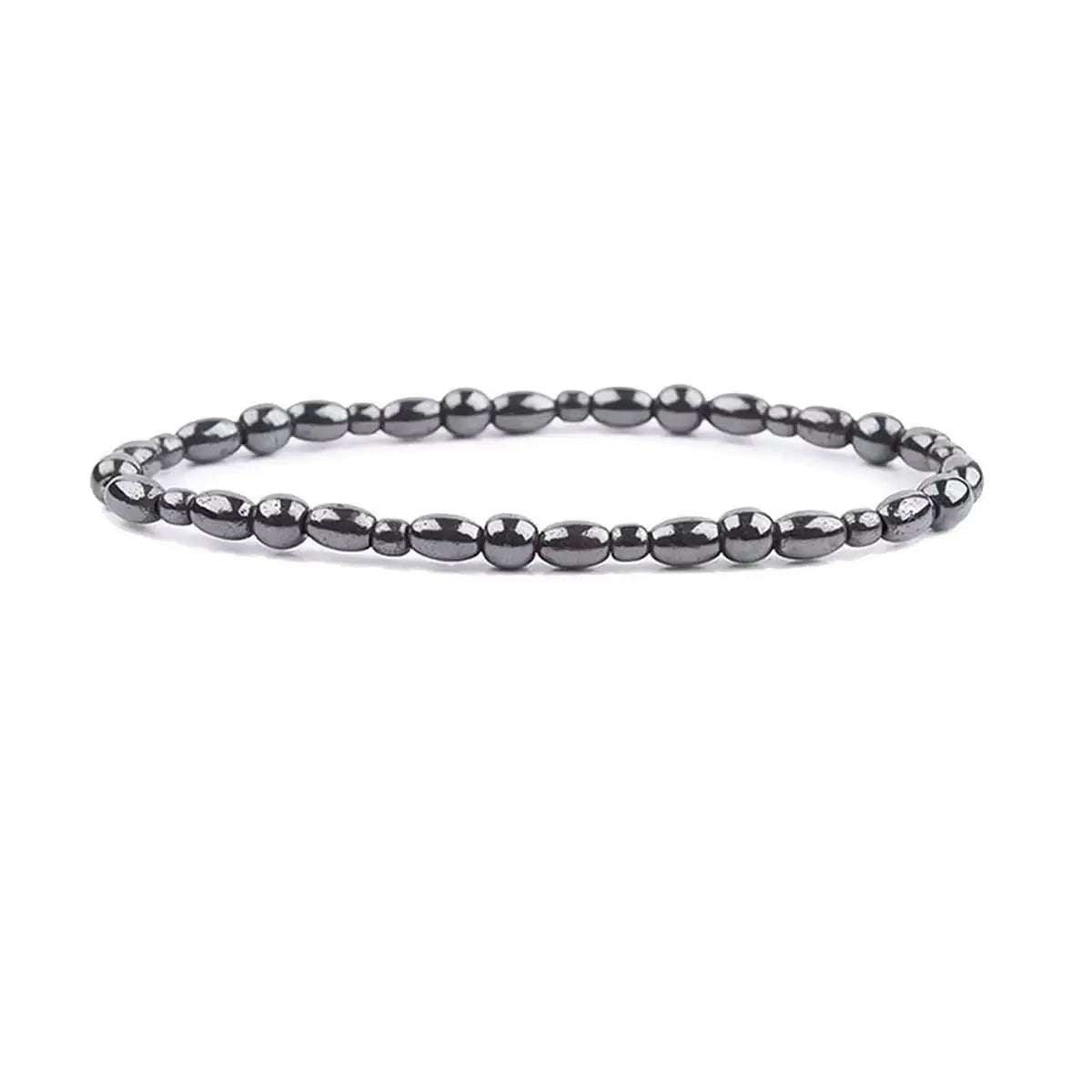 Magnetisk ankelkæde - blank hæmatit