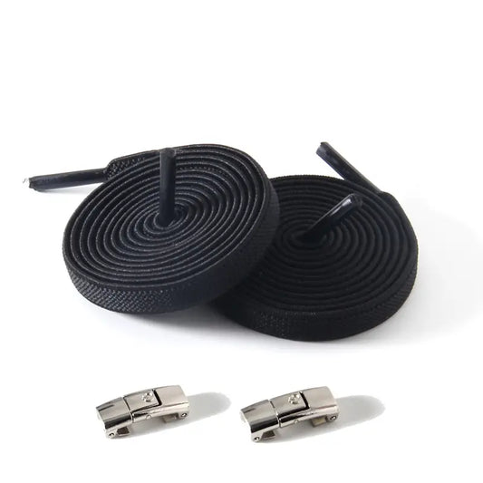 Elastiske snørebånd med metalklemme - uden snøring