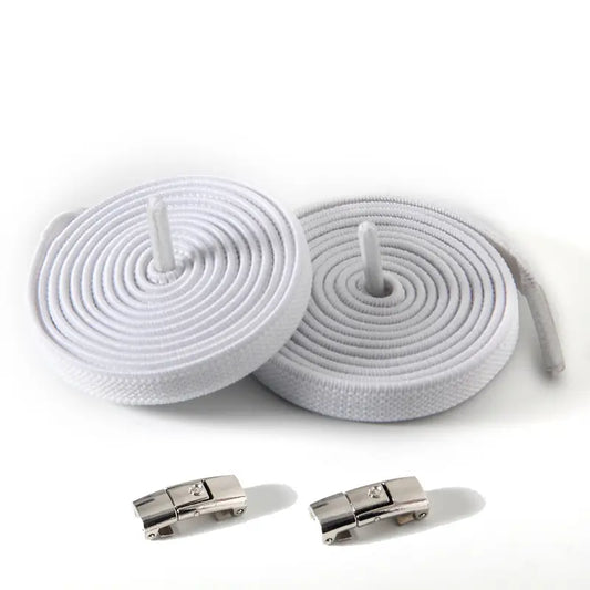 Elastiske snørebånd med metalklemme - uden snøring