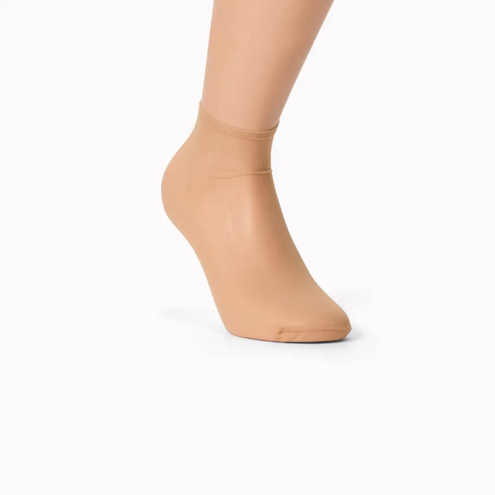 Ankelstrømper i nylon med skridsikker