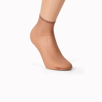 Ankelstrømper i nylon med skridsikker