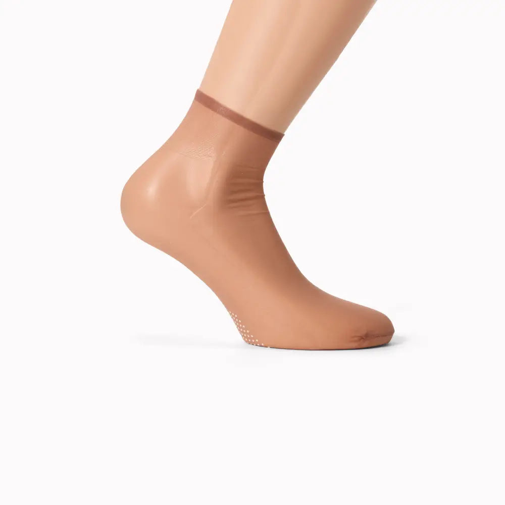 Ankelstrømper i nylon med skridsikker