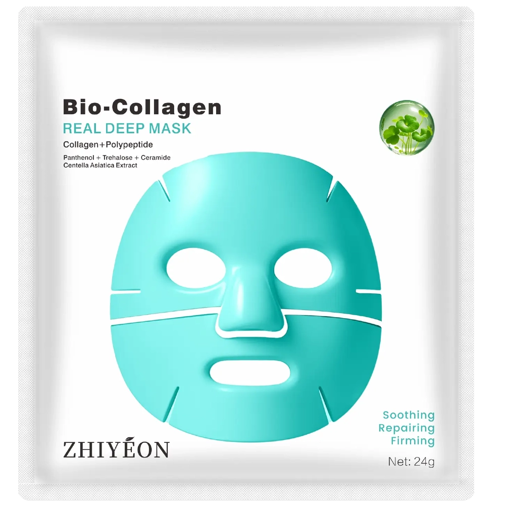 Bio-Collagen Ansigtsmaske - med kollagen og polypeptider