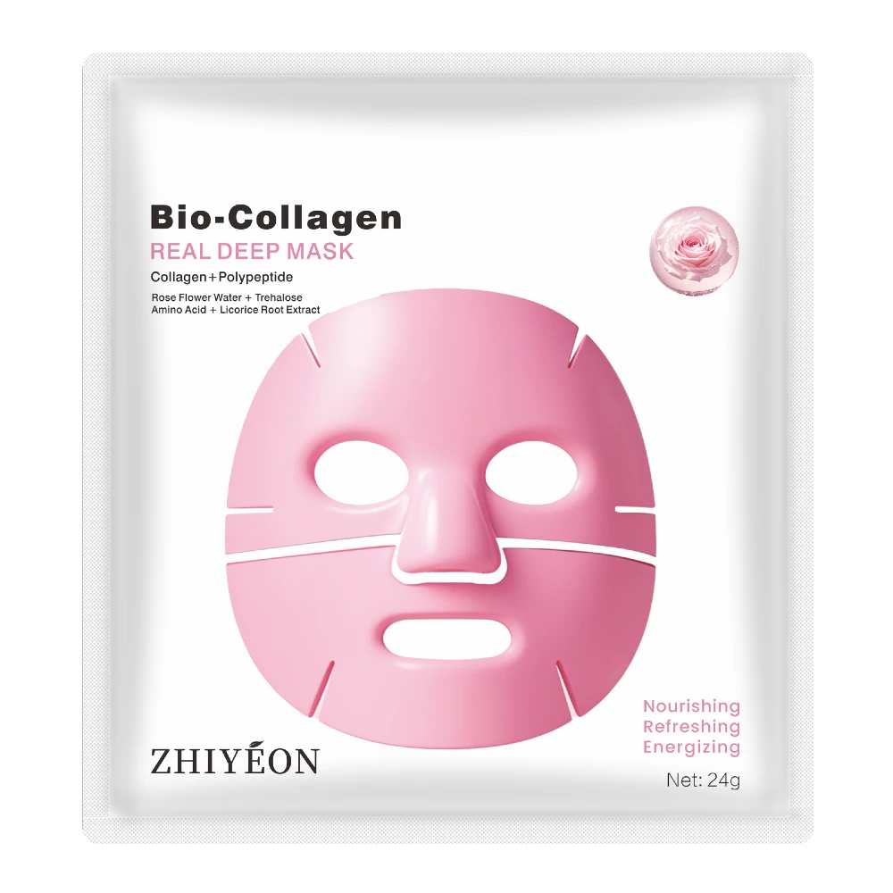 BIO-COLLAGEN Real Deep Luksusmaske med peptider og rosenvand