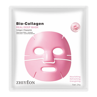 BIO-COLLAGEN Real Deep Luksusmaske med peptider og rosenvand