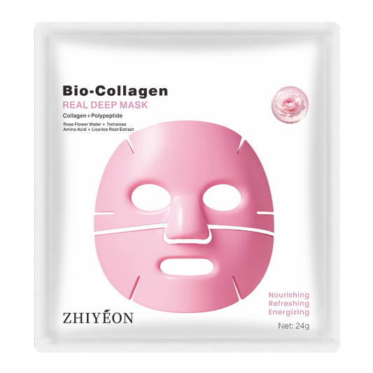 BIO-COLLAGEN Real Deep Luksusmaske med peptider og rosenvand