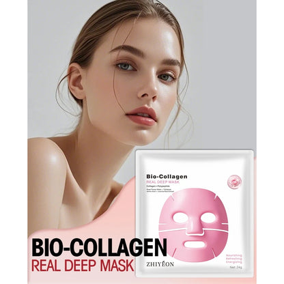 BIO-COLLAGEN Real Deep Luksusmaske med peptider og rosenvand
