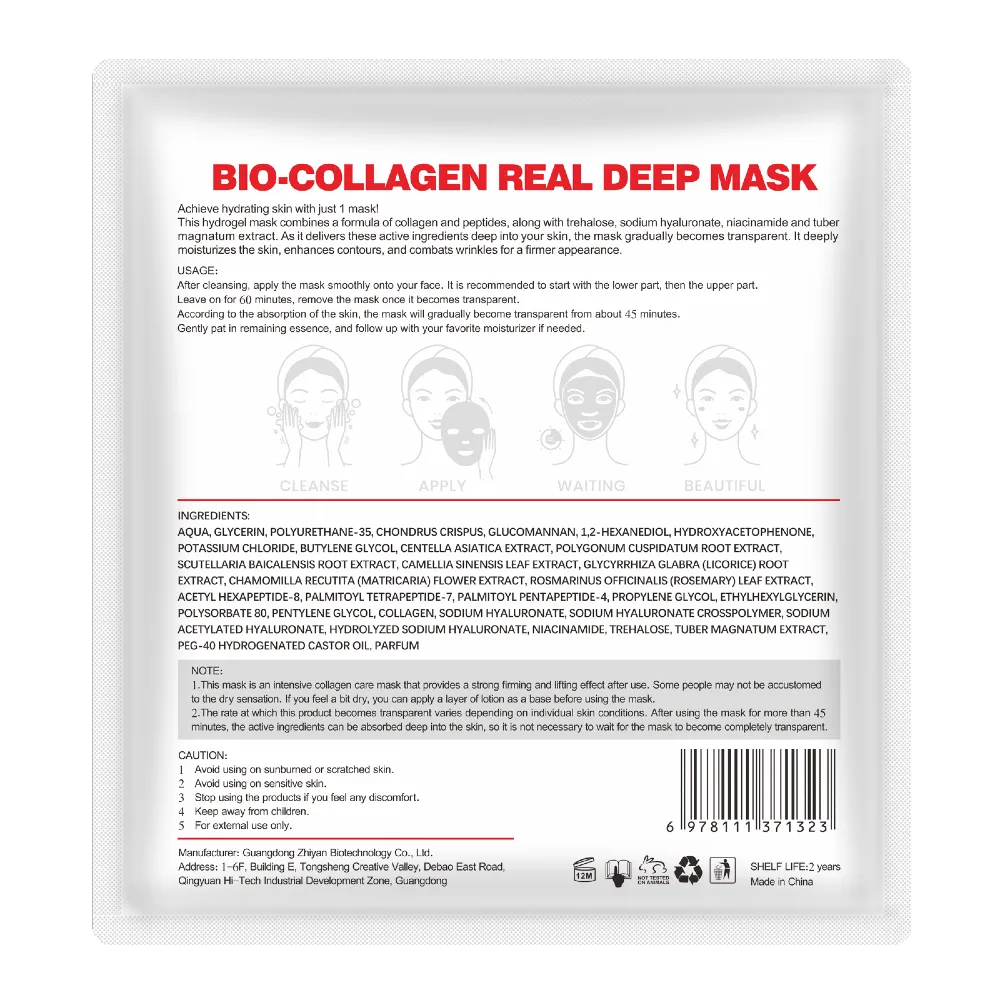 Bio-Collagen Real Deep Mask - Løfter, fugter og modvirker rynker