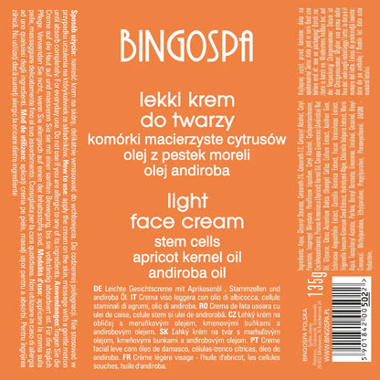 Mild ansigtscreme med abrikosolie