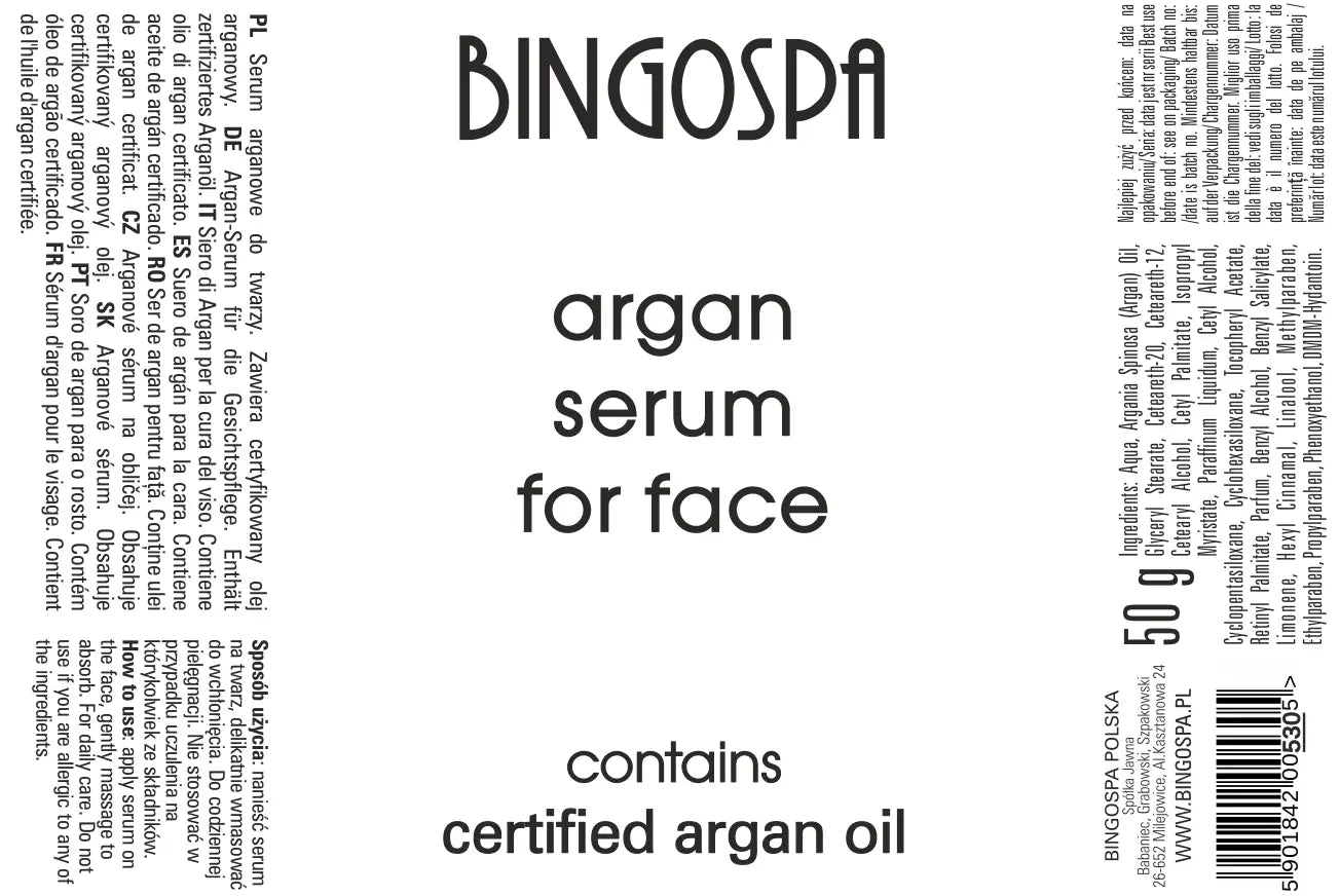 Ansigtsserum med arganolie