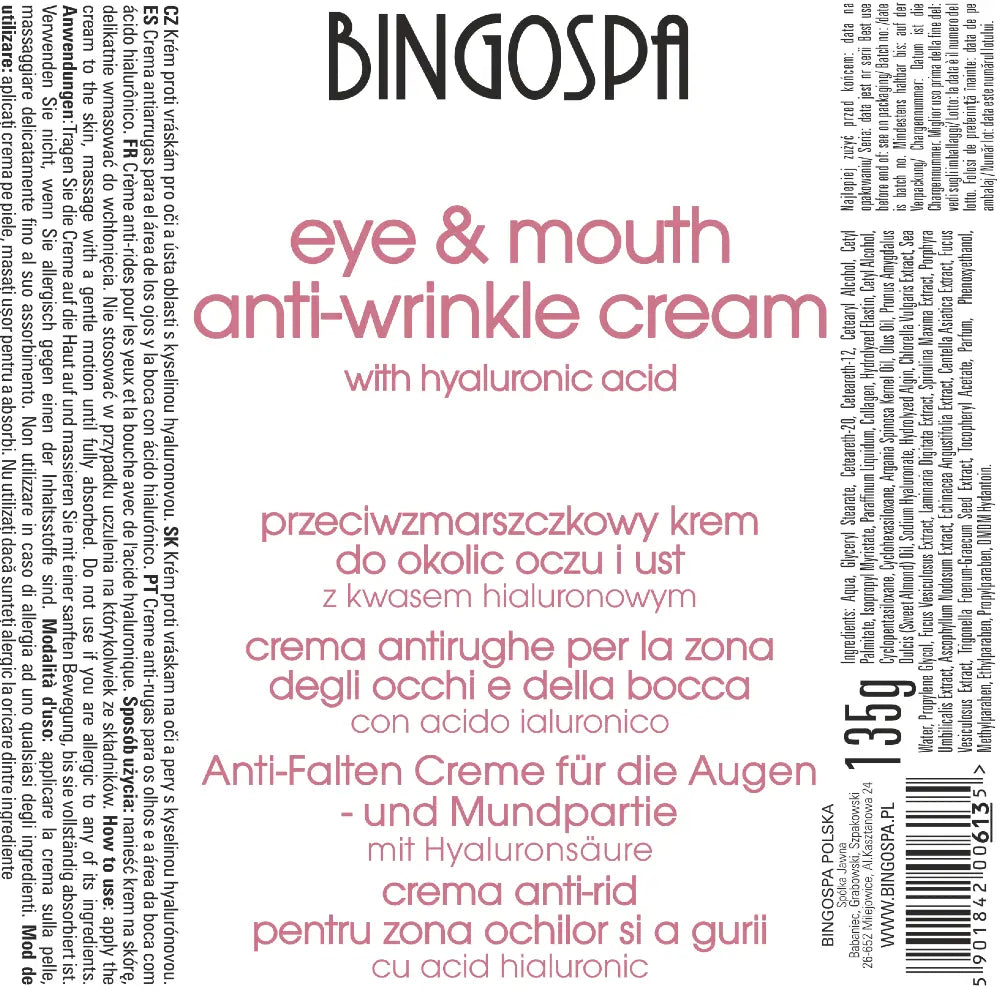 Creme mod rynker ved øjne og mund