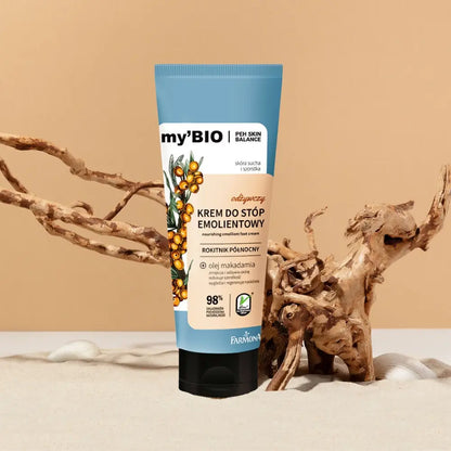 Fugtgivende fodcreme til tør og ru hud med havtorn