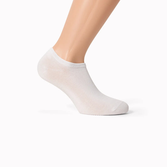 No-show sokker med anti-slip-white-side