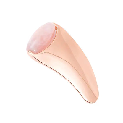 Gua sha roller ansigtsmassage - Stainless steel med sten