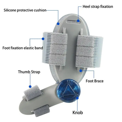 Hallux valgus-korrigerer med justerbart drejehjul