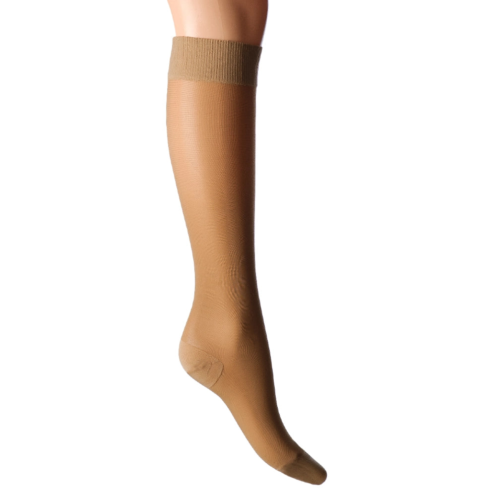 Støttestrømper i mikrofiber knæhøje 18-22 mmHg