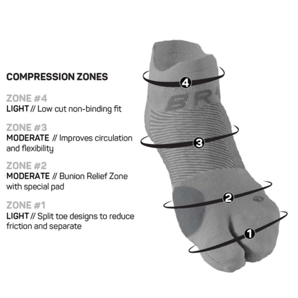 Sportsokker knyster OS1st BR4 Bunion Relief Socks
