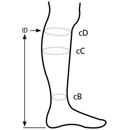 AD kompressionsstrømper knæhøje ccl 2 åben tå