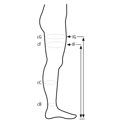 AT - Støttestrømpebukser ccl 2 åben tå