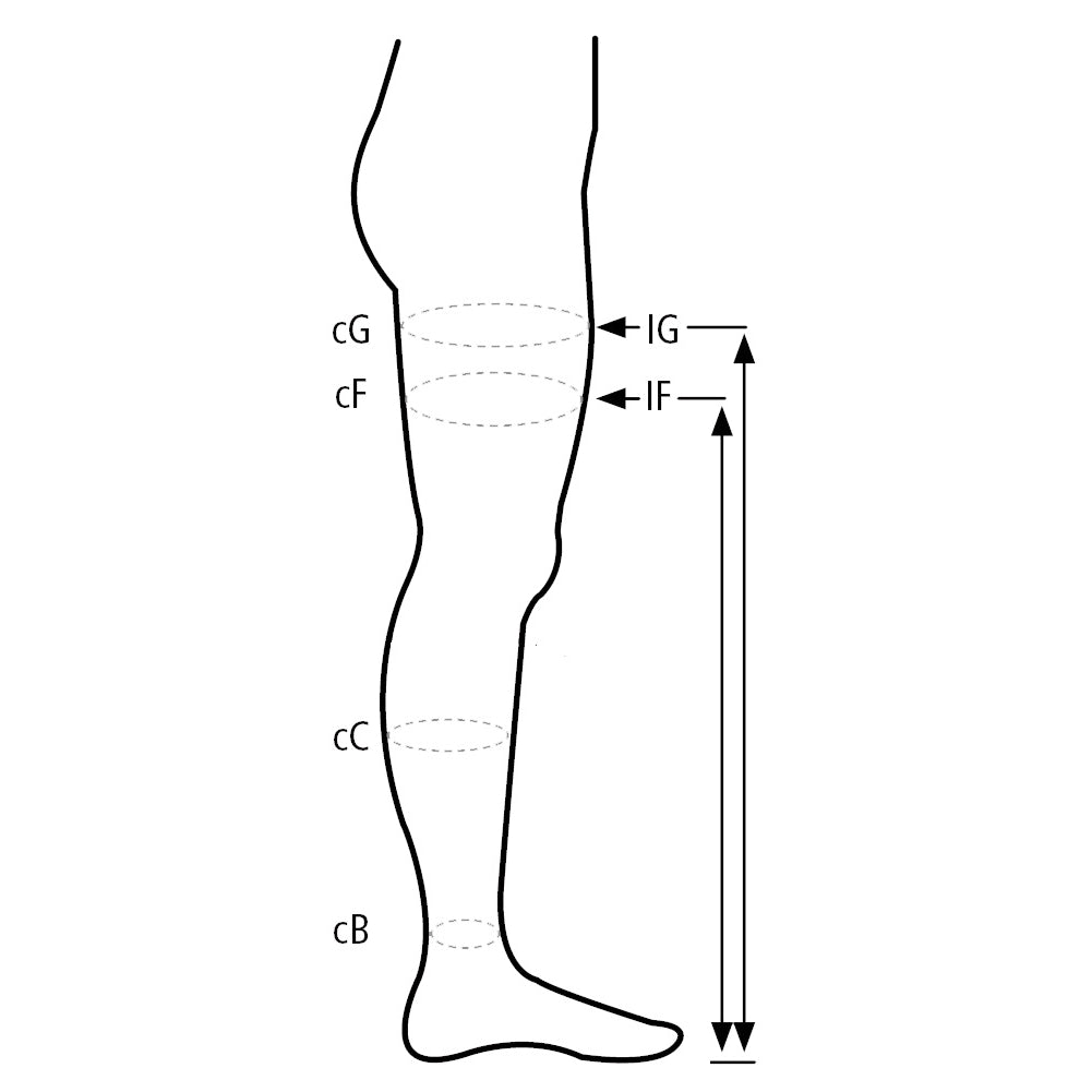 Støttestrømpebukser, 22-27 mmHg