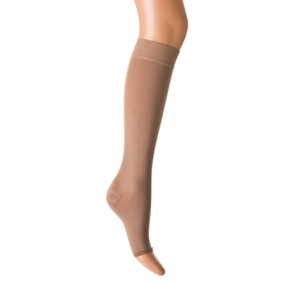 AD kompressionsstrømper knæhøje ccl 2 åben tå