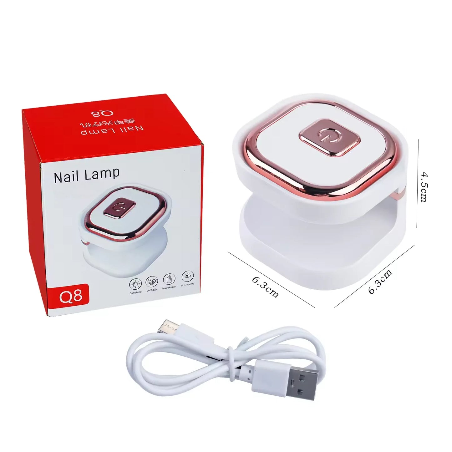 LED-neglelampe, bærbar