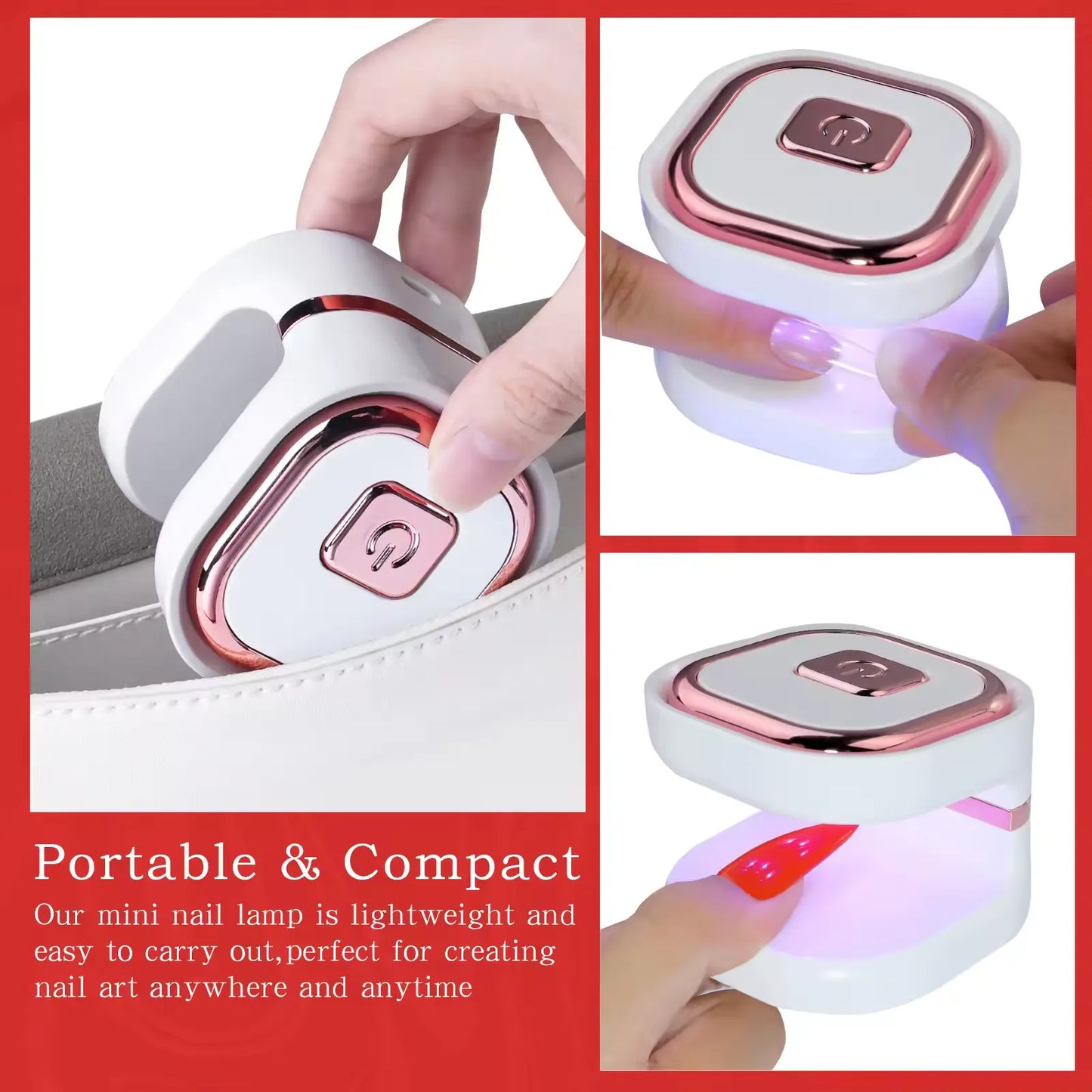 LED-neglelampe, bærbar