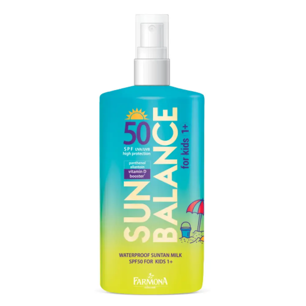 Solcreme SPF 50 til børn 1+ med vand- og sandresistens