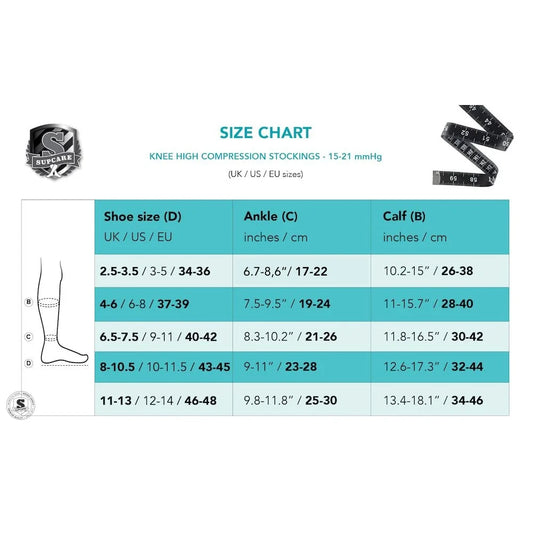 Støttestrømper Bamboo, Blue Marine