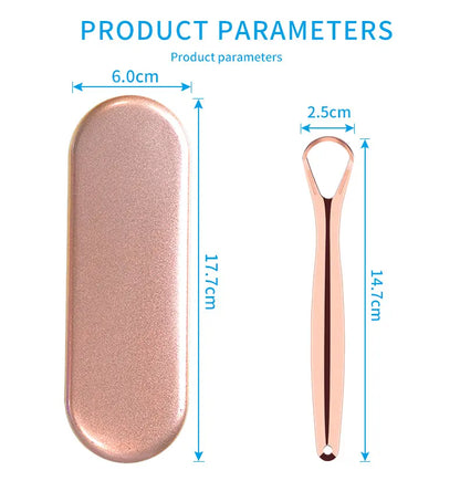 Tungeskraber i rustfrit stål - komplet sæt