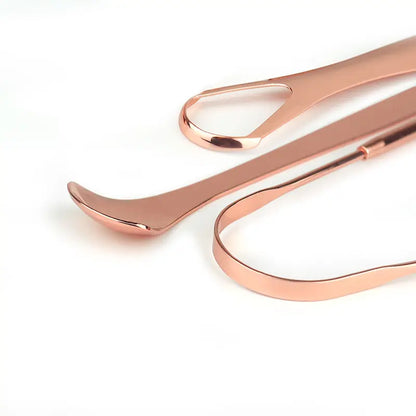 Tungeskraber i rustfrit stål - komplet sæt