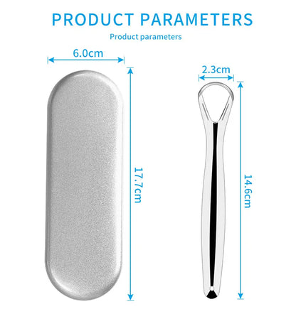 Tungeskraber metal - sæt med 3 dele