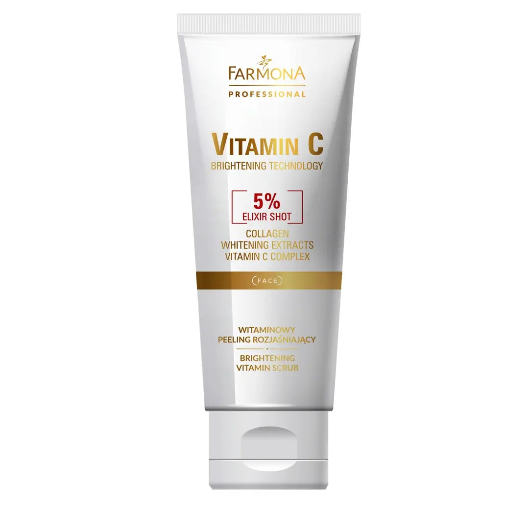 Gelpeeling med C-vitamin, der fugter og giver huden ny glød.