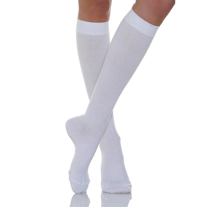 Støttestrømper i bomuld unisex 22-27 mmHg