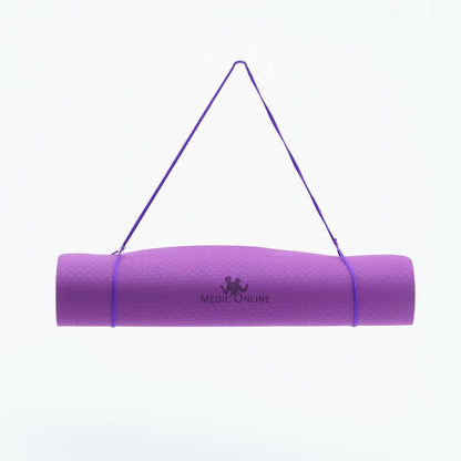 Yogamåtte 6 mm for nybegyndere og den avancerede yogaudøver