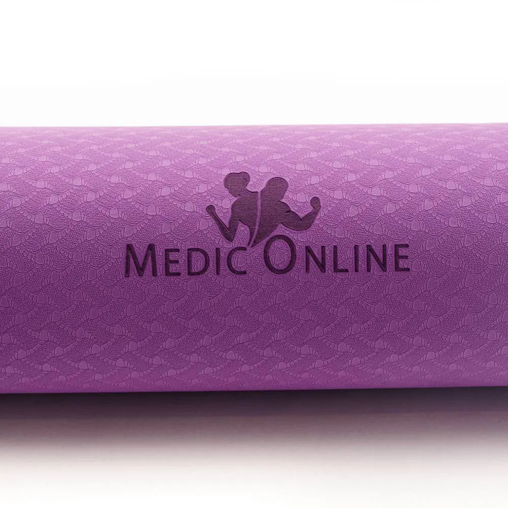 Yogamåtte 6 mm for nybegyndere og den avancerede yogaudøver